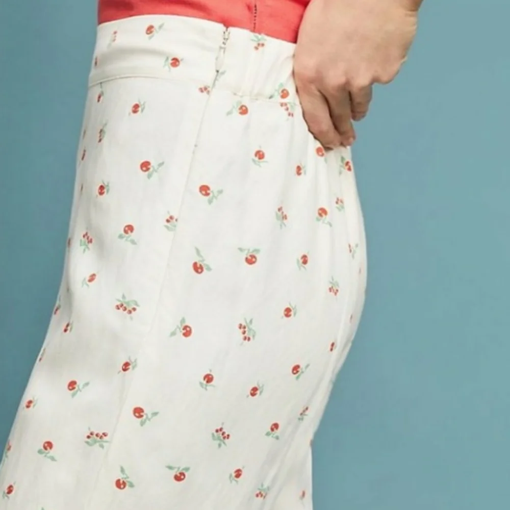 Anthro Talese Cherry Wide leg pants - Picture 2 of 8